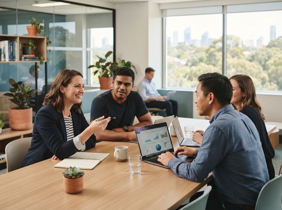 New AI Finance analyst reviewing portfolio data on a laptop